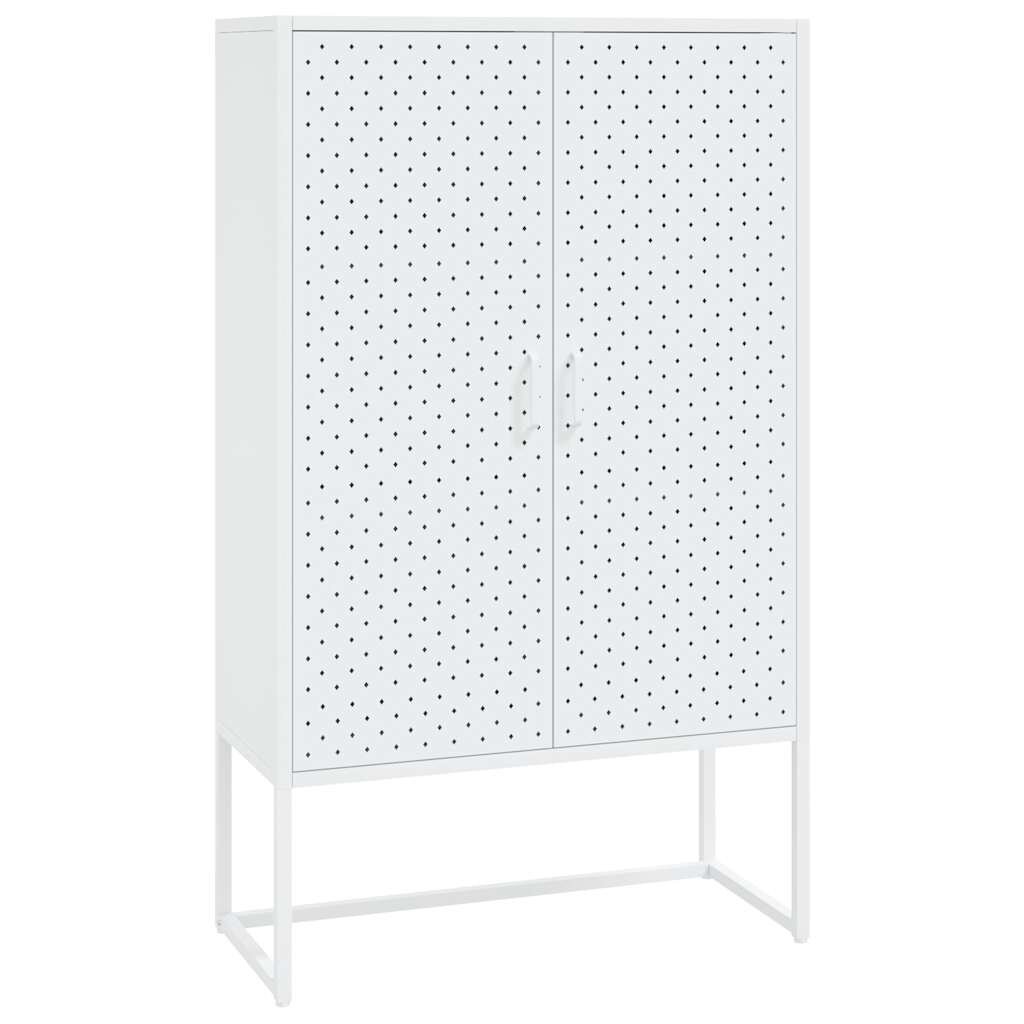 vidaXL fehér acél magasszekrény 80 x 35 x 135 cm