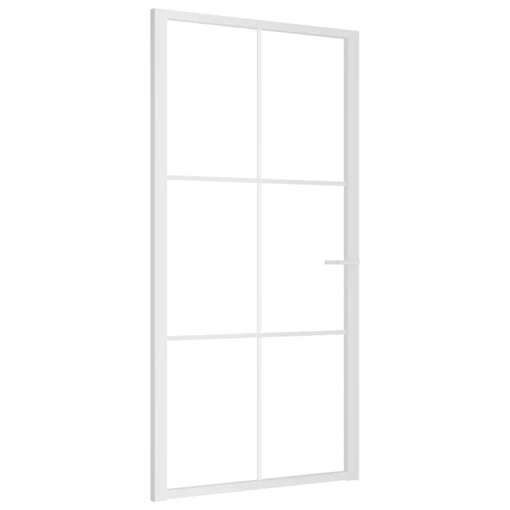 vidaXL fehér ESG üveg és alumínium beltéri ajtó 1025 x 2015 cm