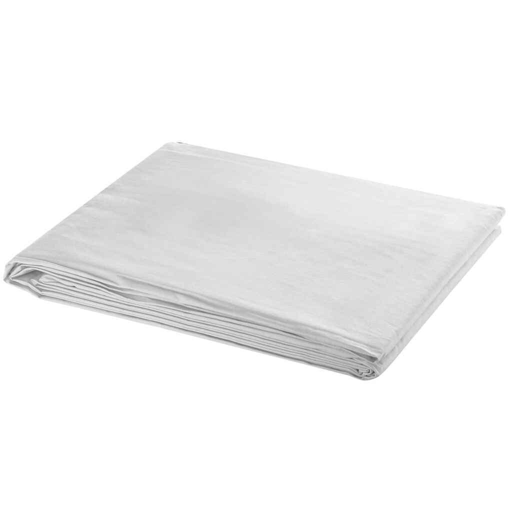 vidaXL fehér pamut háttér állvány nélkül 600 x 300 cm