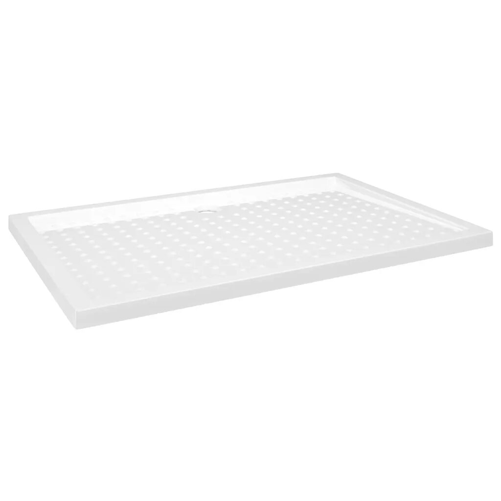vidaXL fehér pettyes ABS zuhanytálca 80 x 120 x 4 cm