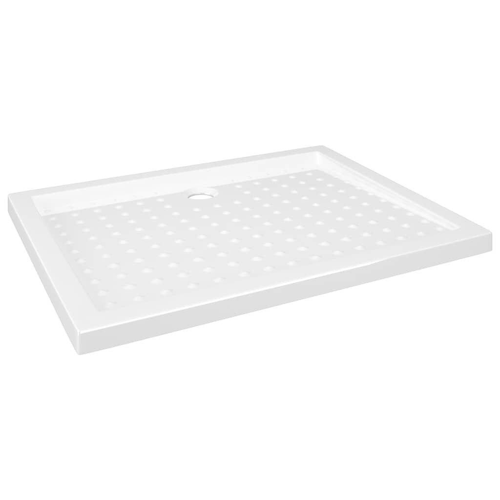 vidaXL fehér pettyes ABS zuhanytálca 90 x 70 x 4 cm