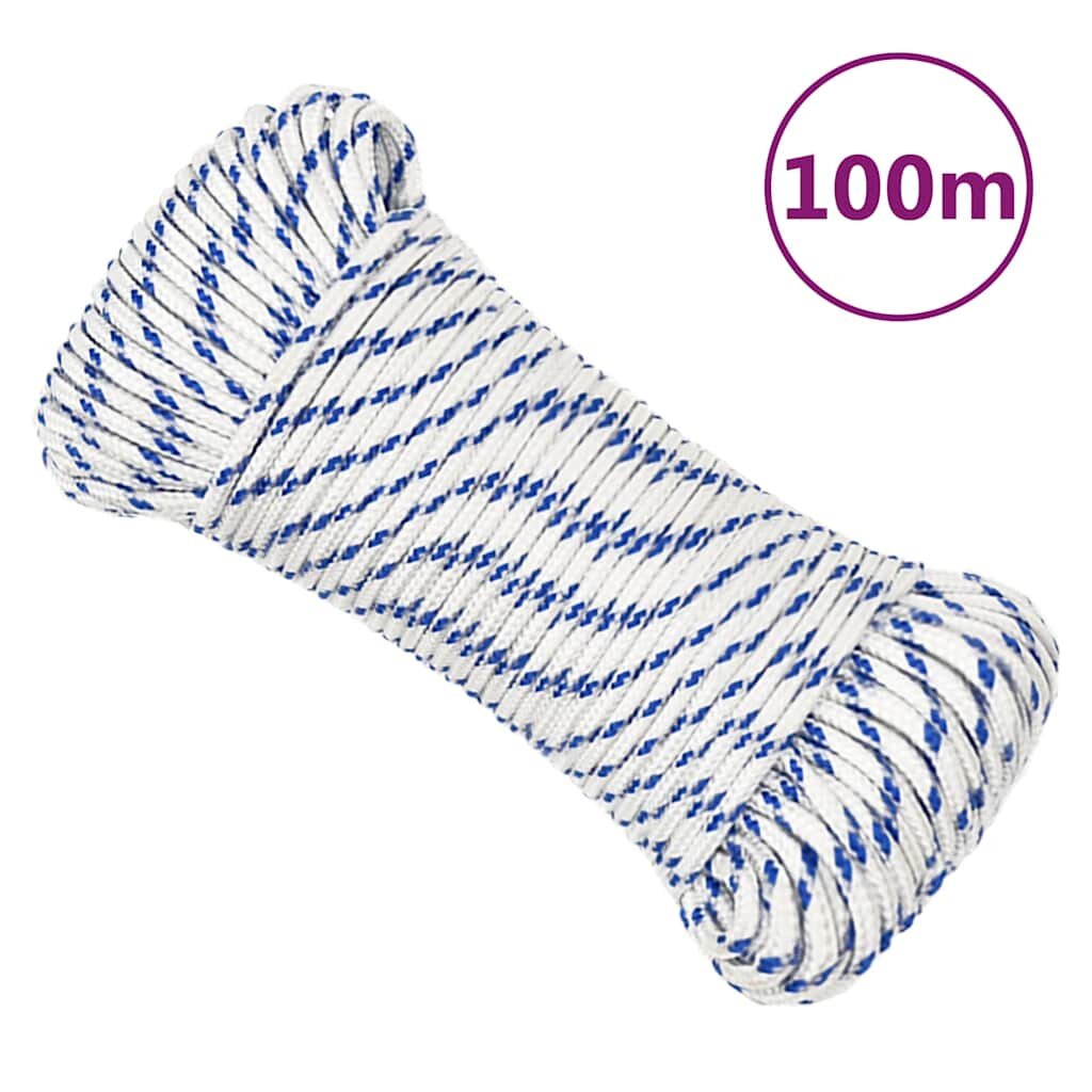 vidaXL fehér polipropilén hajókötél 4 mm 100 m