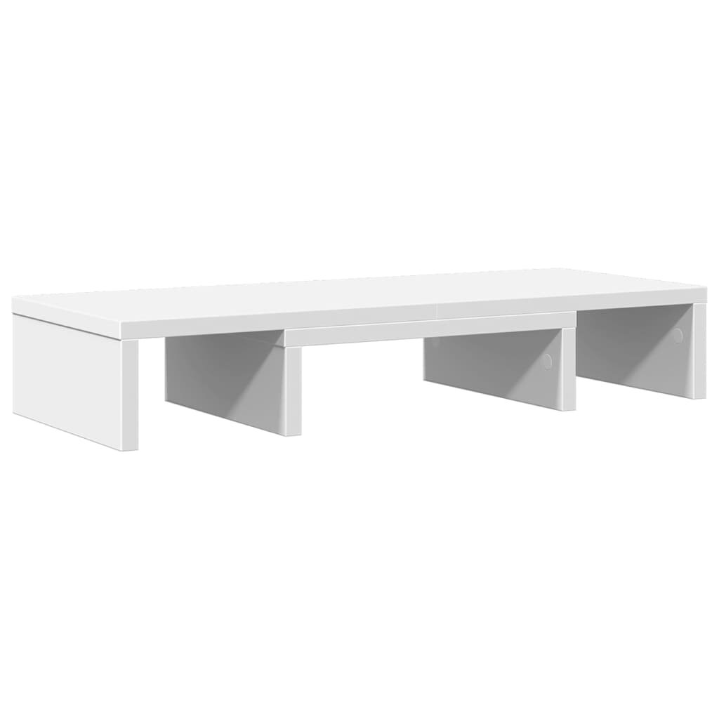 vidaXL fehér szerelt fa állítható monitorállvány 60 x 24 x 105 cm
