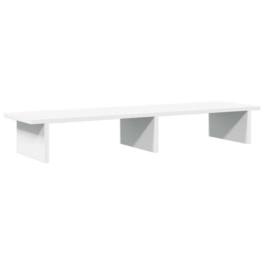 vidaXL fehér szerelt fa monitorállvány 100 x 27 x 15 cm