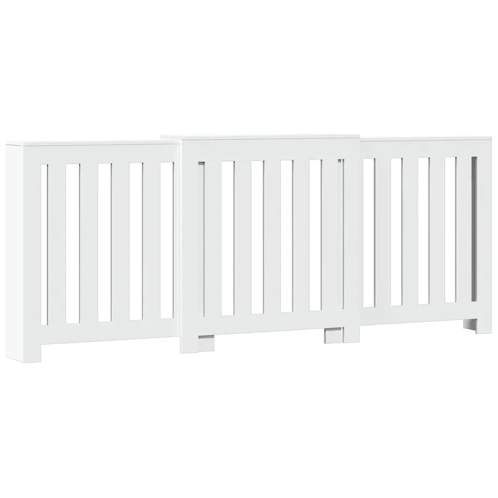 vidaXL fehér szerelt fa radiátorburkolat 205 x 215 x 835 cm