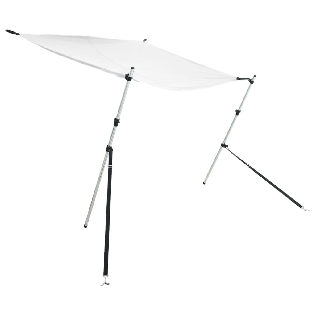 vidaXL fehér T-alakú árnyékolóhosszabbító 170 x 170 x (115-183) cm
