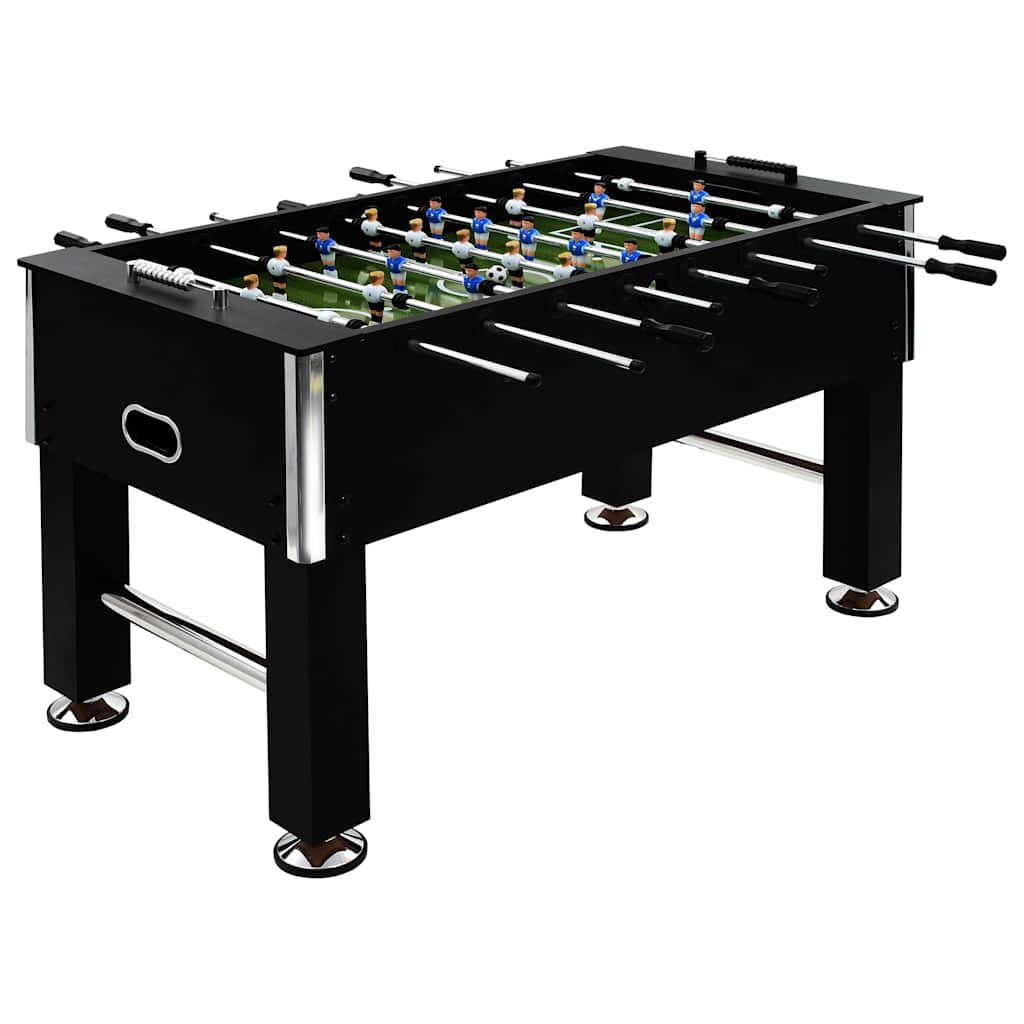 vidaXL fekete acél csocsóasztal 140 x 745 x 875 cm
