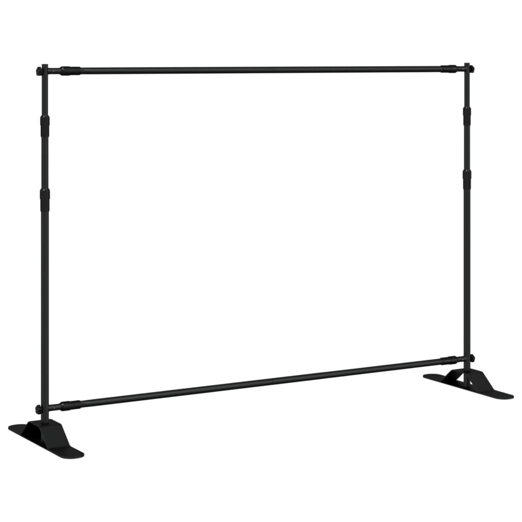 vidaXL fekete acél háttérállvány 305x243 cm