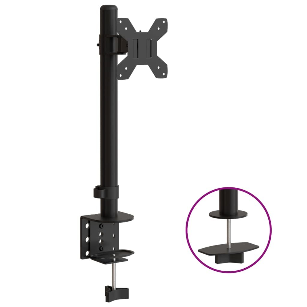 vidaXL fekete acél monitorállvány VESA 75/100 mm