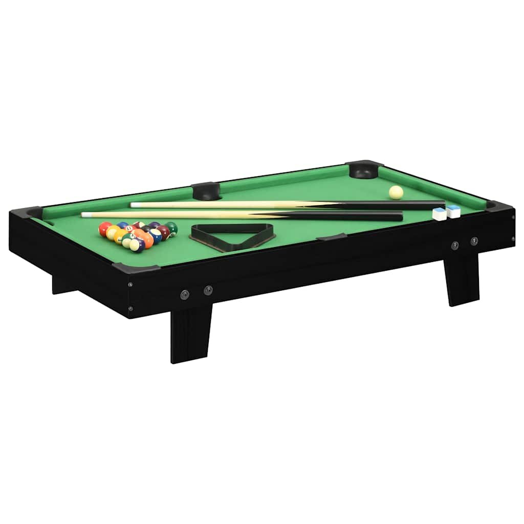 vidaXL fekete és zöld mini biliárdasztal 92 x 52 x 19 cm