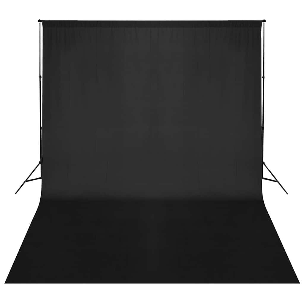 vidaXL fekete háttértartó állványrendszer 500 x 300 cm