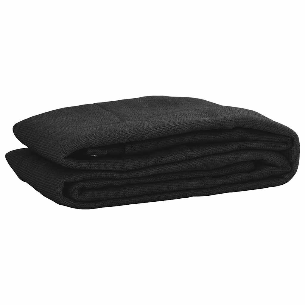 vidaXL fekete HDPE kontĂ©nerhĂˇlĂł 35 x 7 m