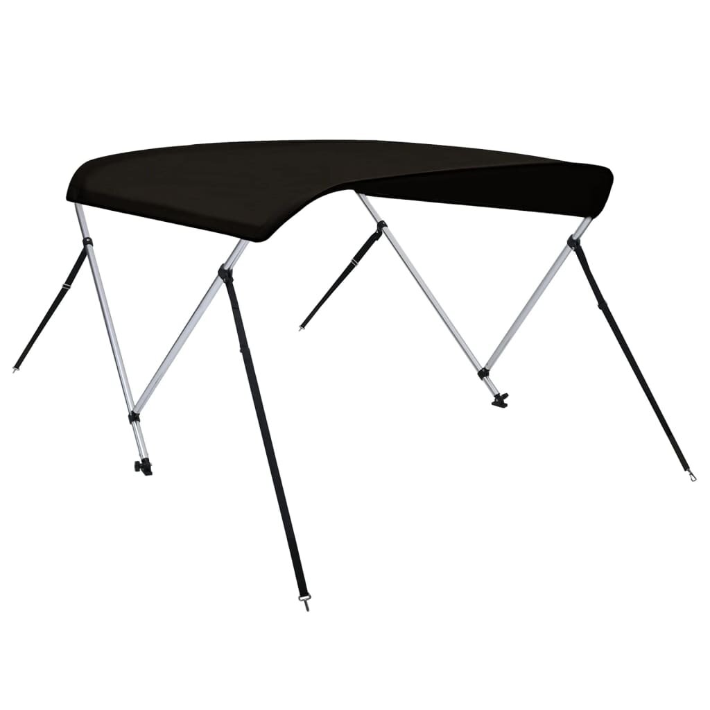 vidaXL fekete kétágú bimini tető 180 x 150 x 110 cm