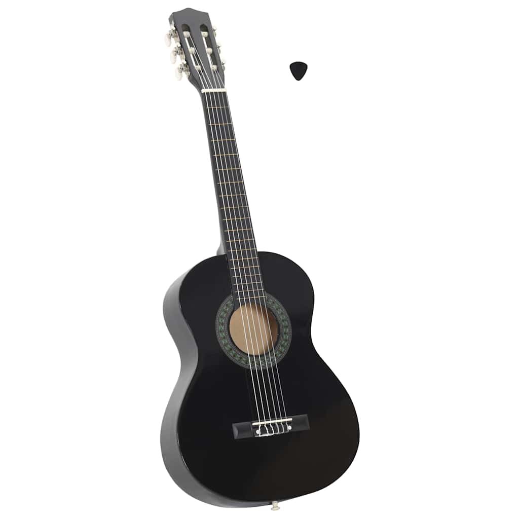 vidaXL fekete klasszikus gitár kezdőknek és gyerekeknek 1/2 34