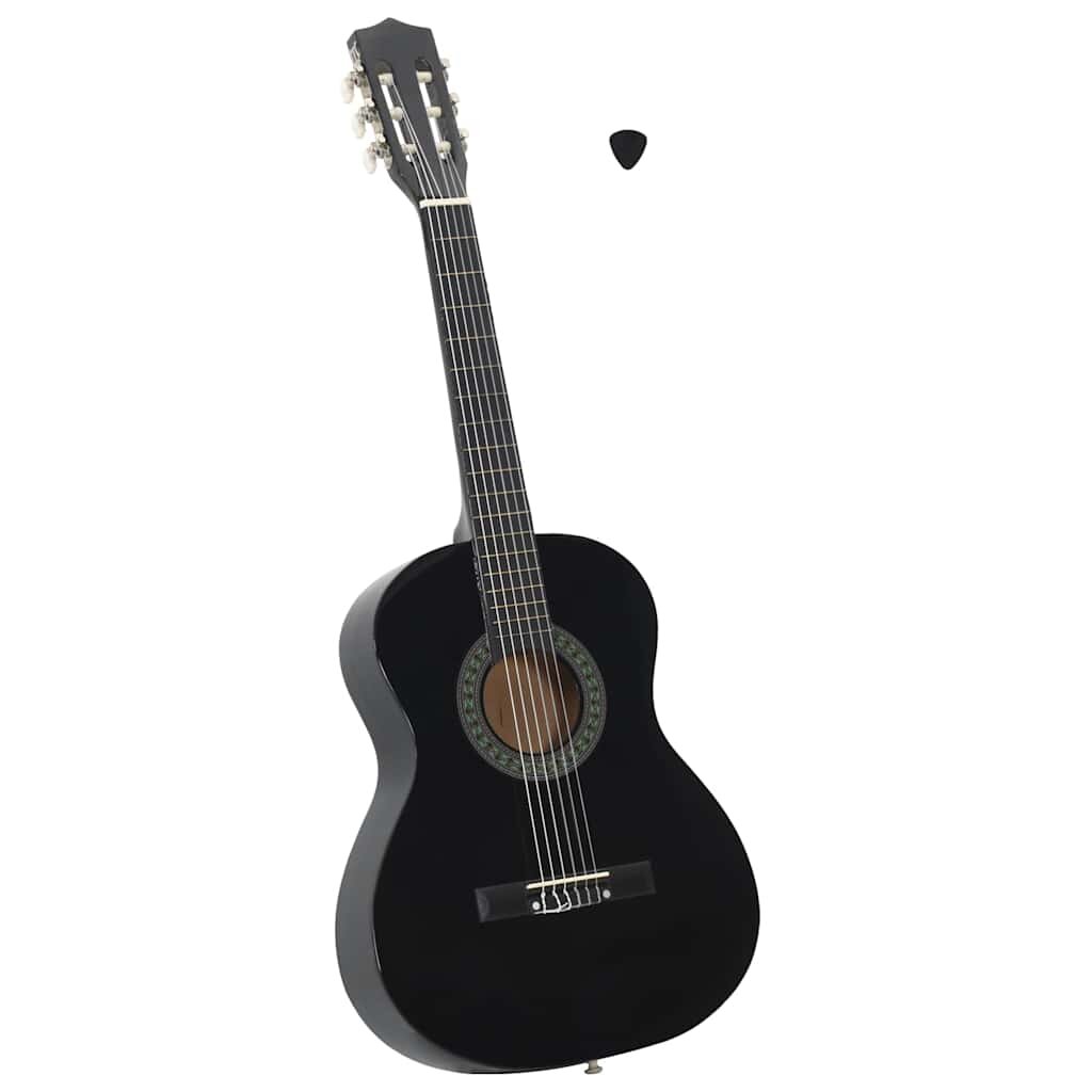 vidaXL fekete klasszikus gitár kezdőknek és gyerekeknek 3/4 36