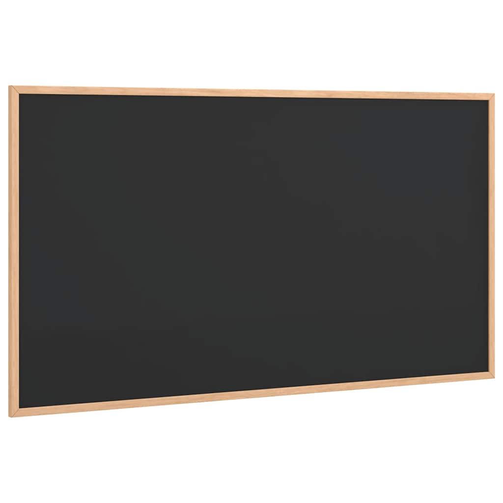 vidaXL fekete krétatábla tömör fenyőfa kerettel 100 x 55 cm