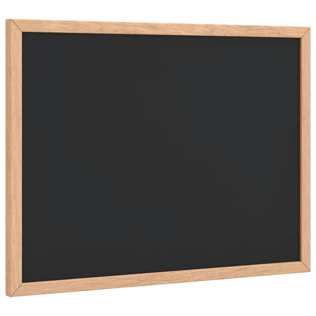 vidaXL fekete krétatábla tömör fenyőfa kerettel 40x30 cm