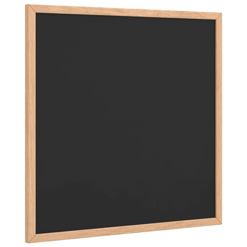 vidaXL fekete krétatábla tömör fenyőfa kerettel 40x40 cm