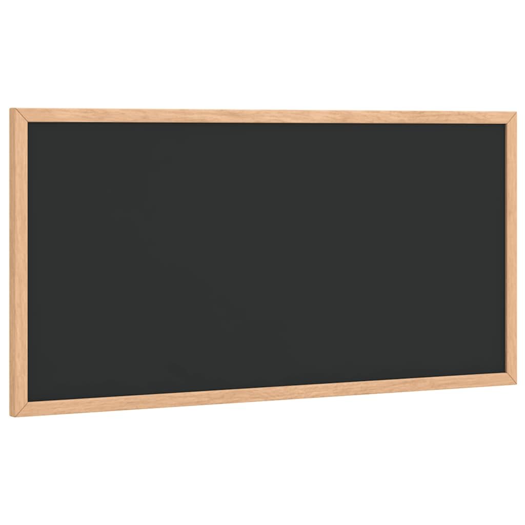 vidaXL fekete krétatábla tömör fenyőfa kerettel 60 x 30 cm