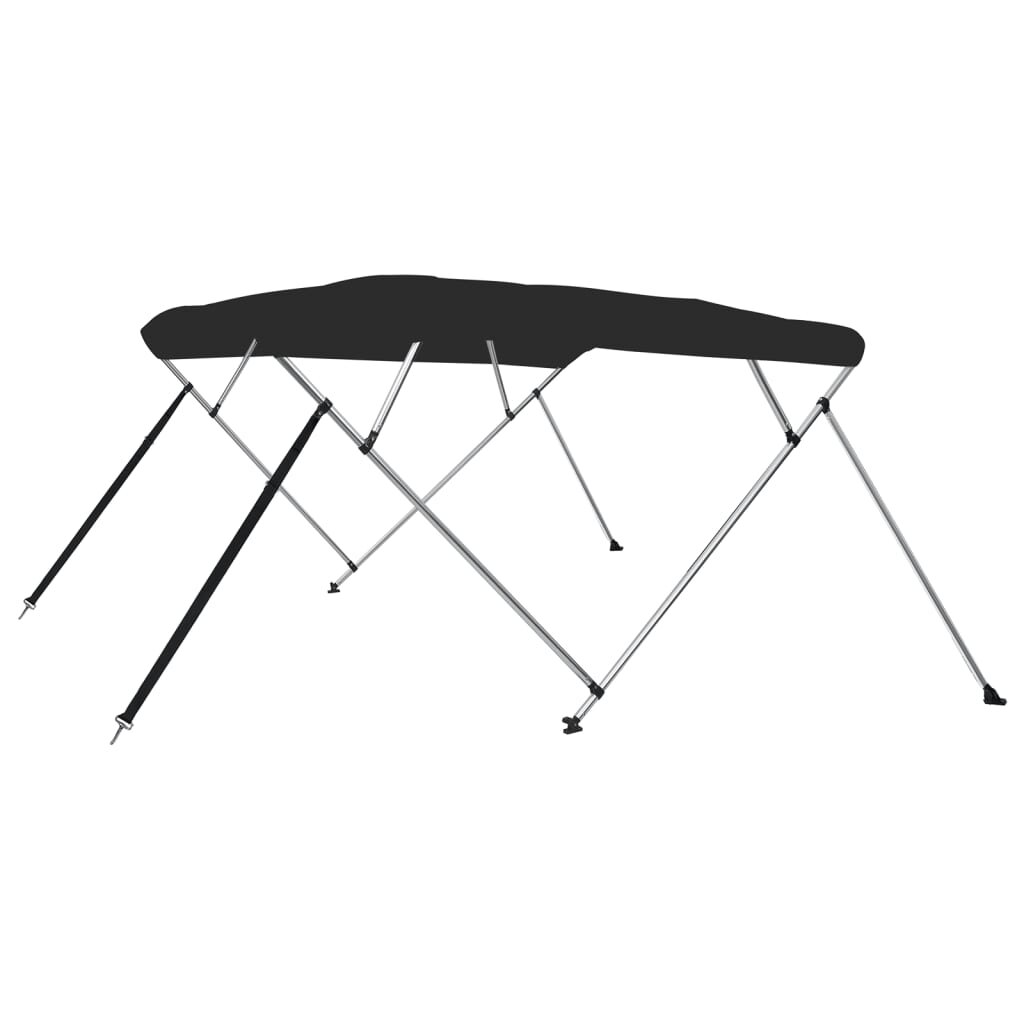 vidaXL fekete négyágú bimini tető 243 x 180 x 137 cm