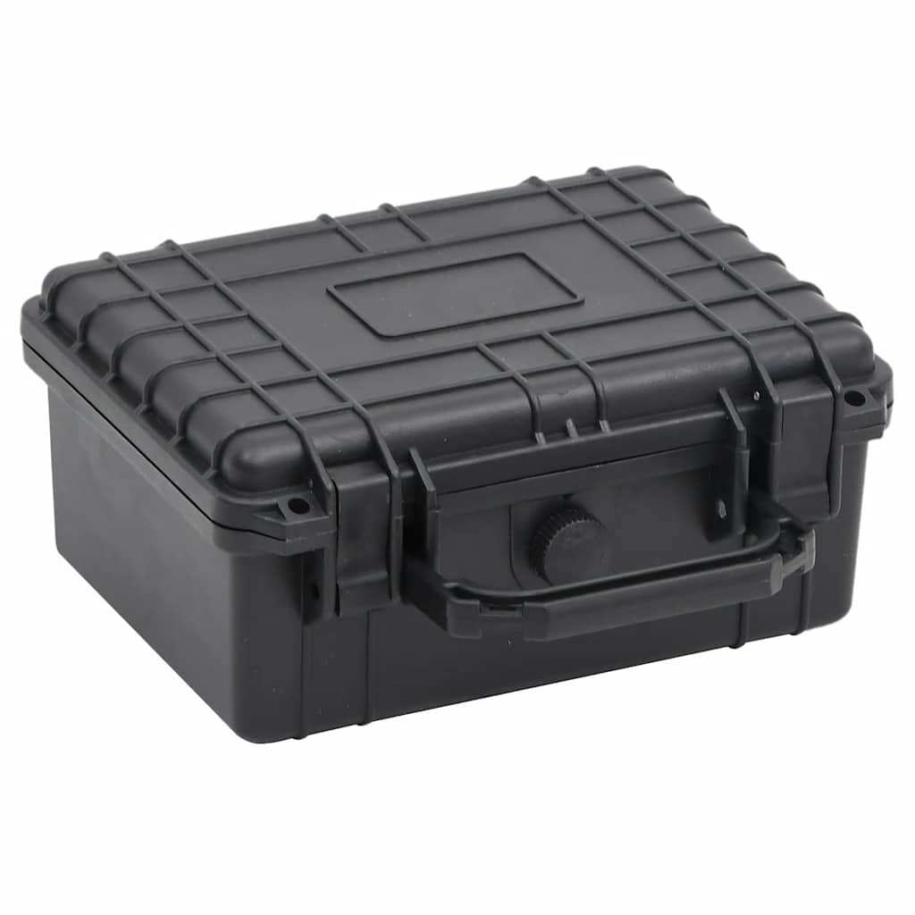 vidaXL fekete PP hordozható repülős tok 24 x 19 x 11 cm