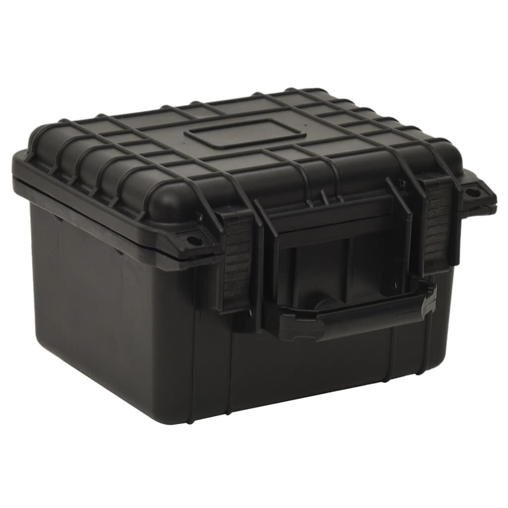 vidaXL fekete PP hordozható repülős tok 27x25x18 cm