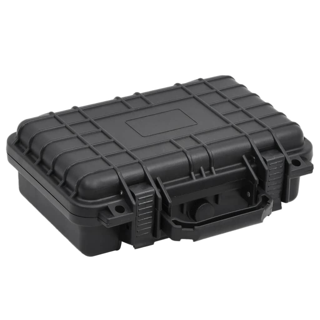 vidaXL fekete PP hordozható repülős tok 30x22x10 cm