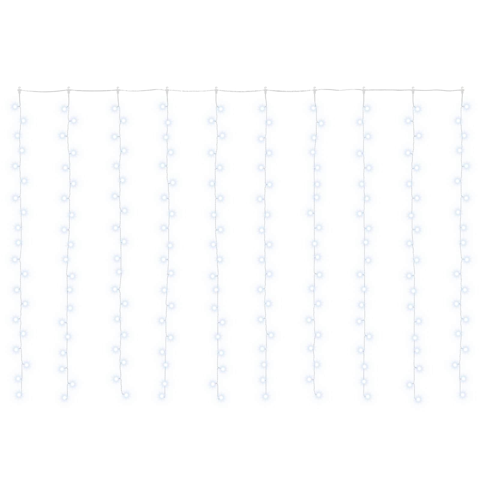 vidaXL Fényfüggöny 200 LED Hideg fehér 300 x 200 cm