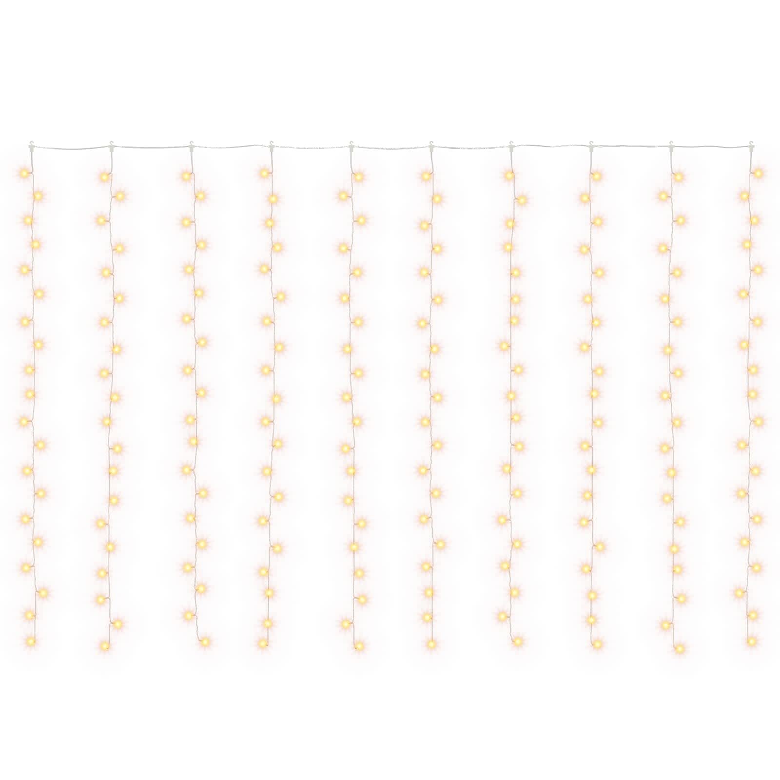 vidaXL Fényfüggöny 200 LED Meleg fehér 300 x 200 cm