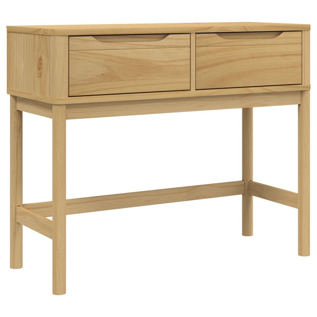 vidaXL FLORO viaszbarna tömör fenyőfa tálalóasztal 895 x 365 x 73 cm