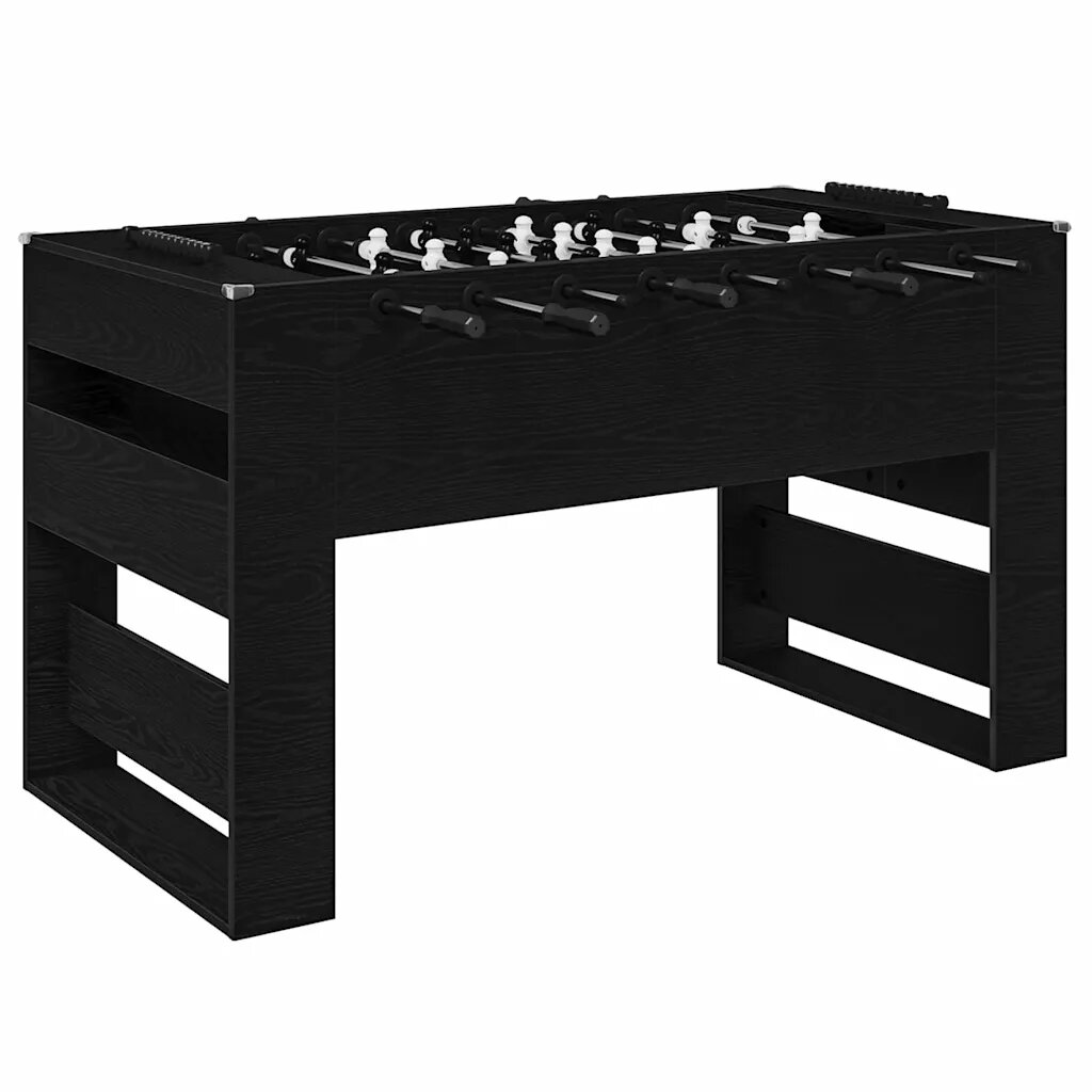 vidaXL Foci Asztal Fekete Tölgy 1465 x 74 x 85 cm Szerelt Fa
