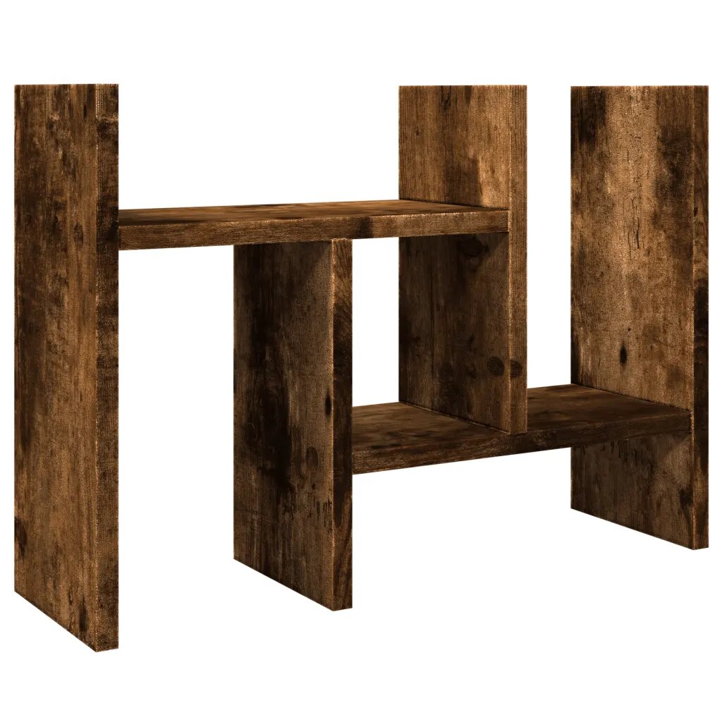 vidaXL füstös tölgy szerelt fa asztali szervező 345 x 155 x 355 cm