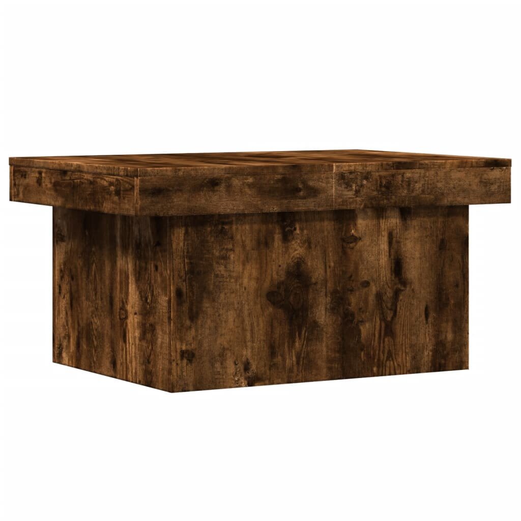 vidaXL füstös tölgy színű szerelt fa dohányzóasztal 100x55x40 cm