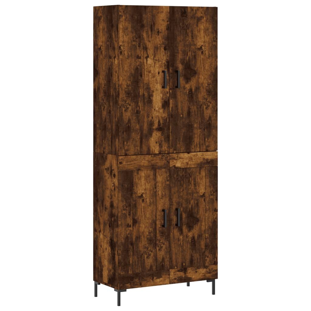 vidaXL füstös tölgy színű szerelt fa magasszekrény 695 x 34 x 180 cm