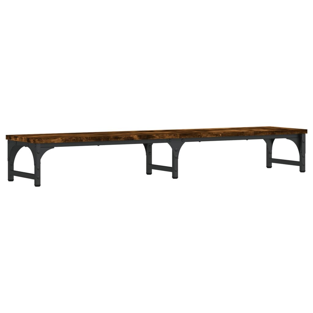 vidaXL füstös tölgy színű szerelt fa monitorállvány 105 x 23 x 155 cm
