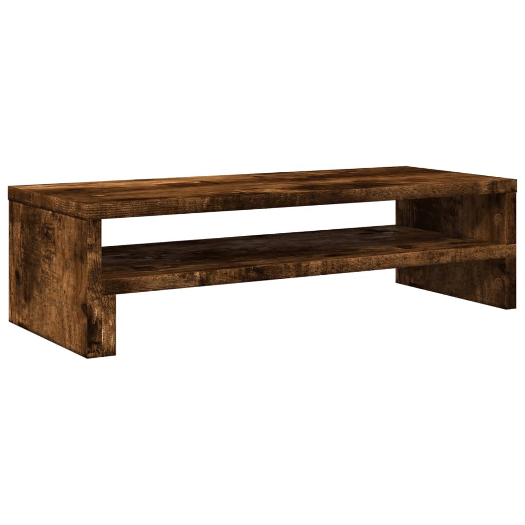 vidaXL füstös tölgy színű szerelt fa monitorállvány 54 x 22 x 15 cm
