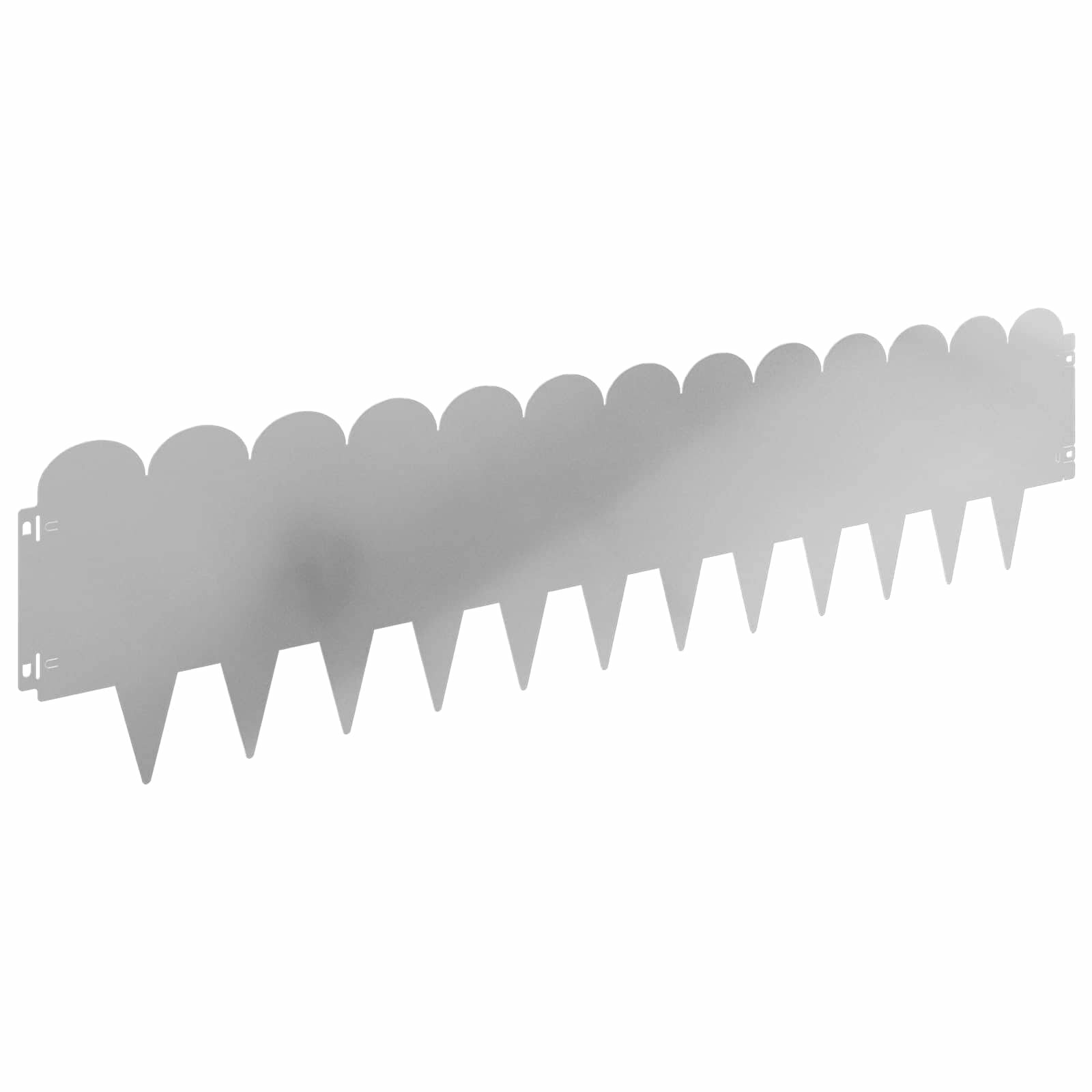 vidaXL Fűszegélyezés 20 db 103 x 25 cm Horganyzott Acél Ezüst