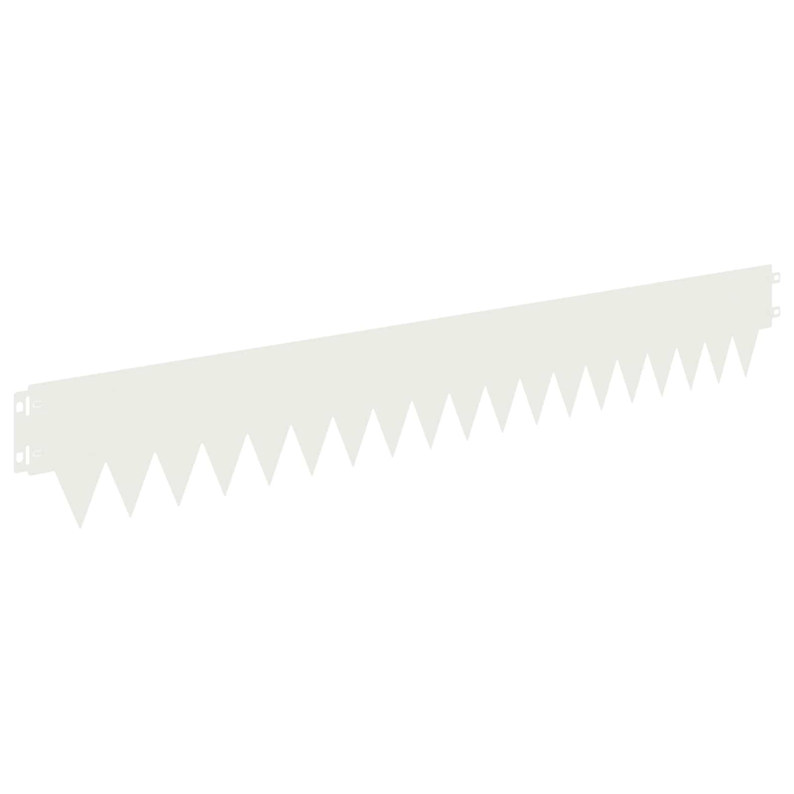 vidaXL Fűszegélyezés 30 db 103 x 15 cm Steel Fehér