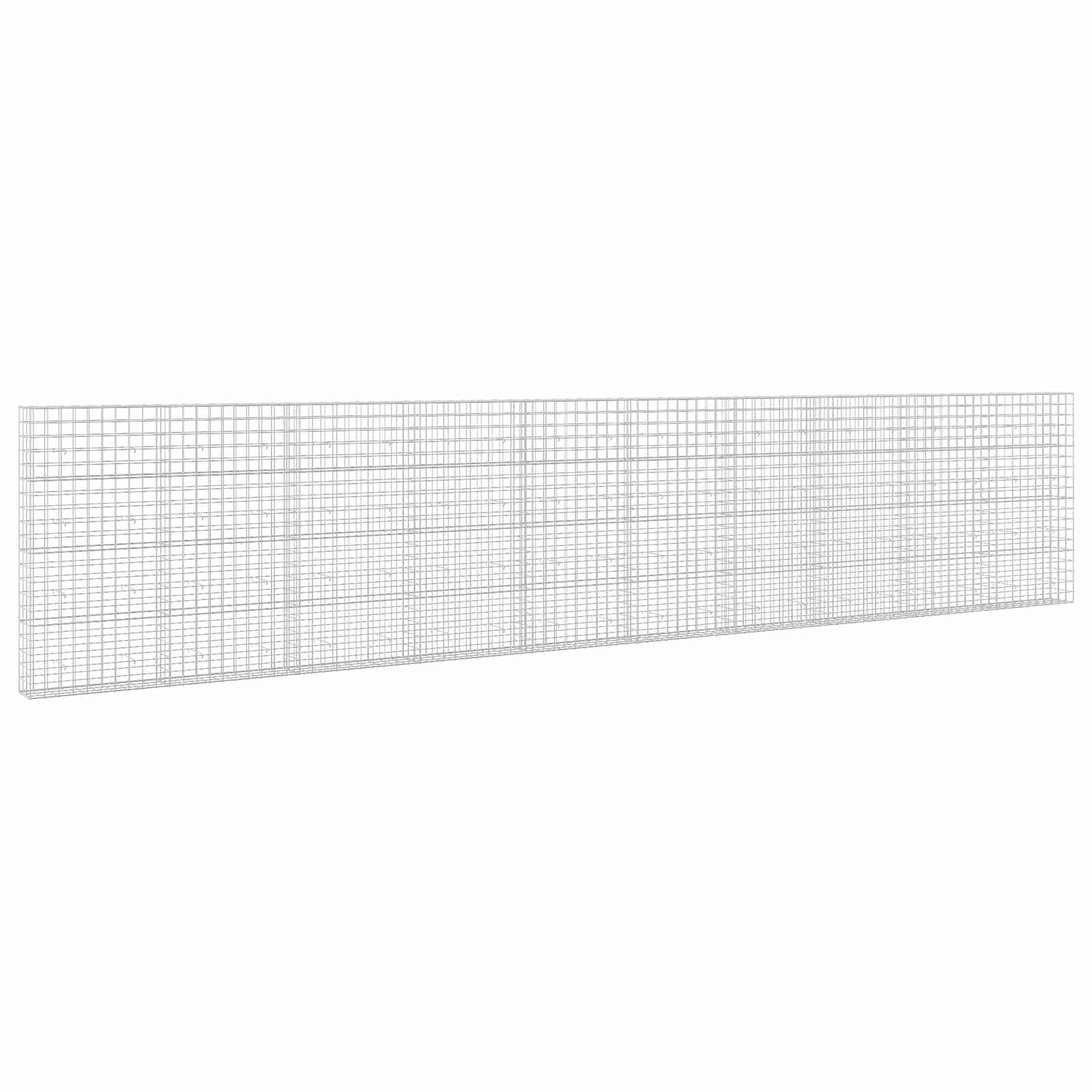 vidaXL Gabion 5 mm Dróttal és 10x10 cm Rácsos 1000x30x200 cm