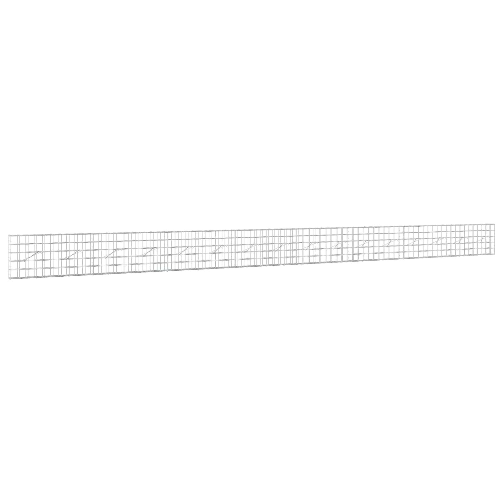 vidaXL Gabion 5 mm Dróttal és 10x10 cm Rácsos 800x10x50 cm