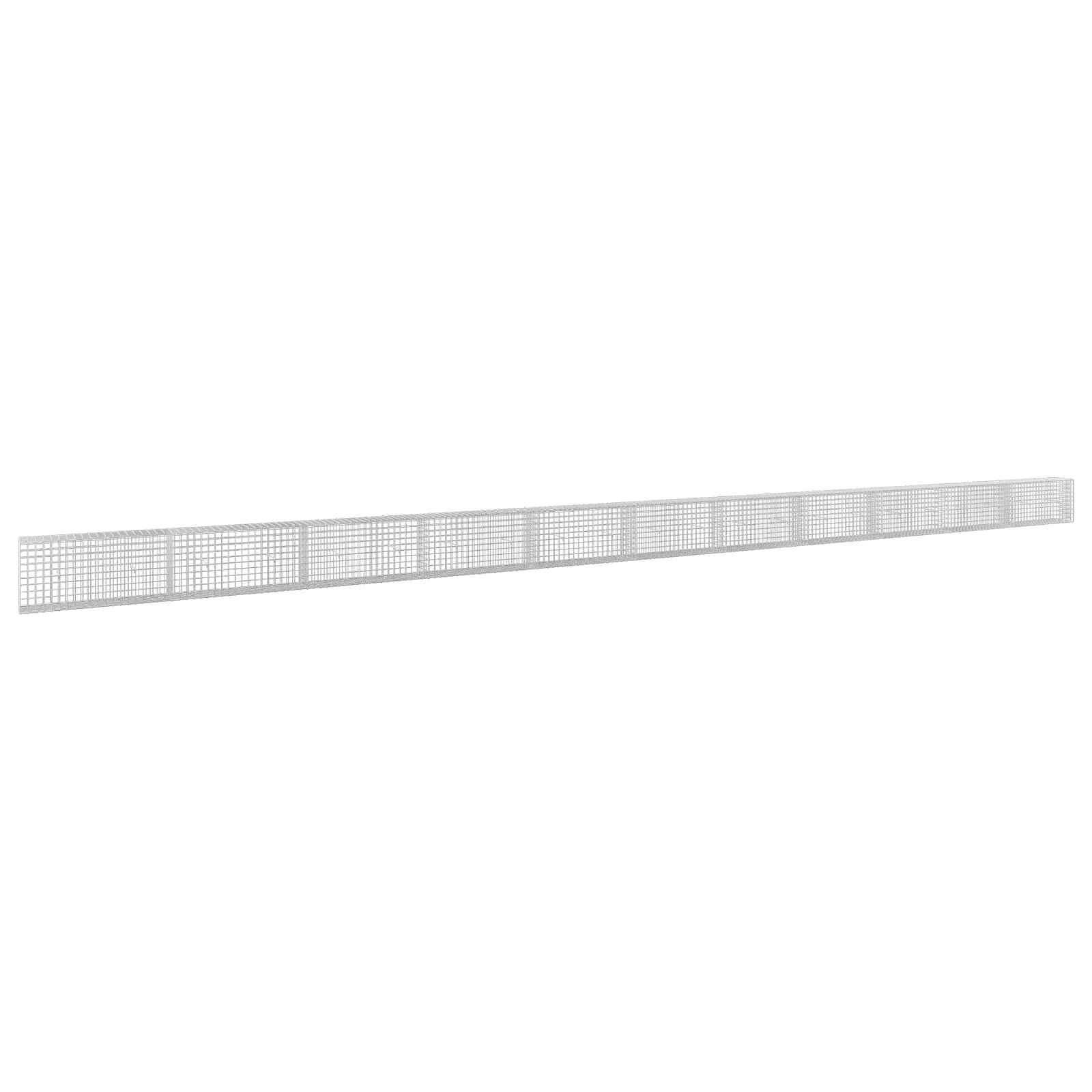 vidaXL Gabion 5 mm Dróttal és 5x5 cm Rácsos 1100x30x50 cm