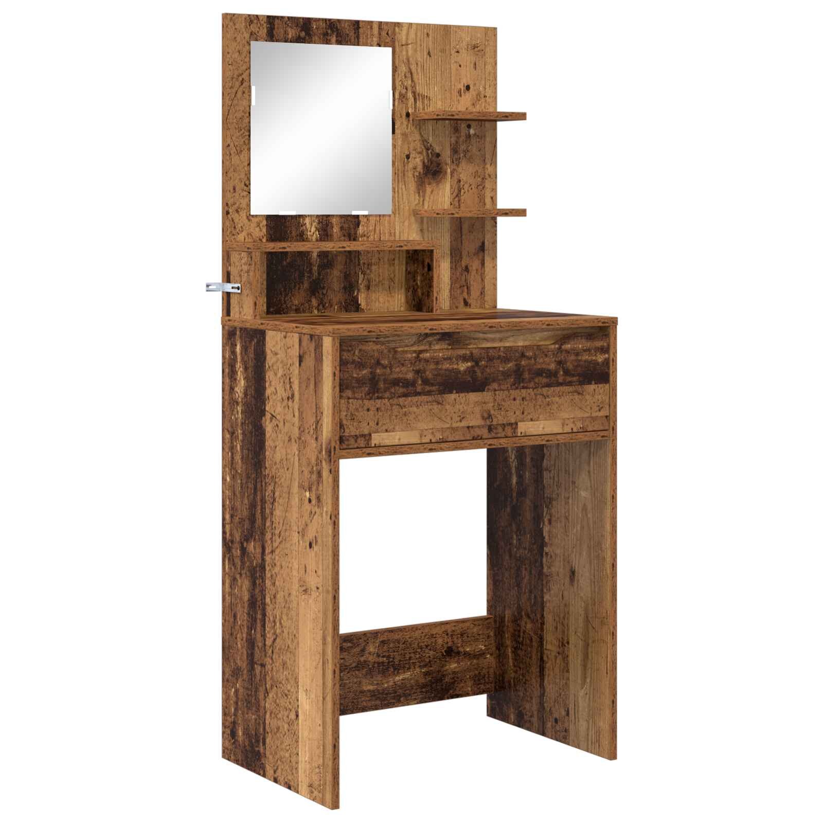 vidaXL Hálószobai Öltözködő Asztalok Antik Fa 60 x 395 x 135 cm