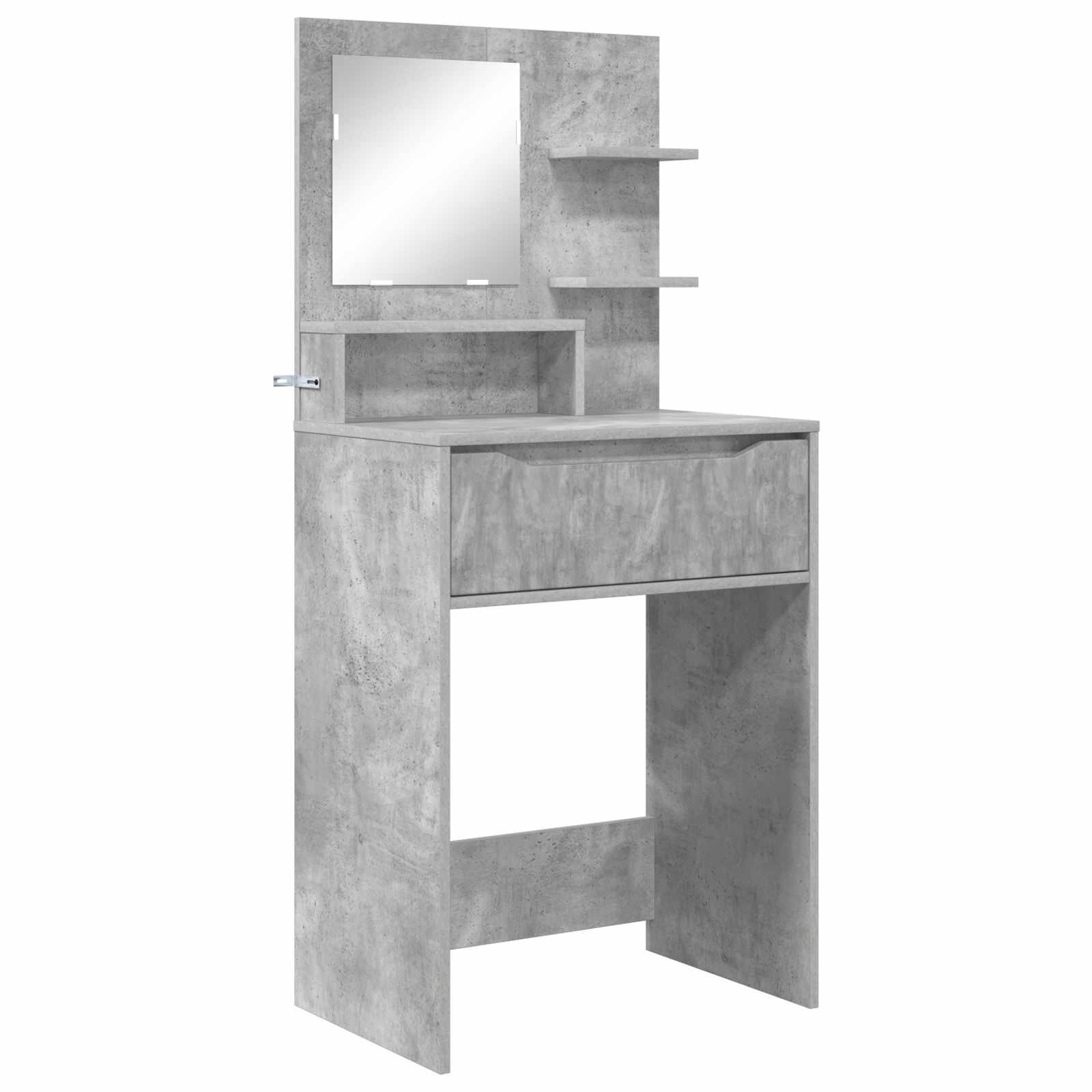 vidaXL Hálószobai Öltözködő Asztalok Beton Szürke 80 x 396 x 135 cm