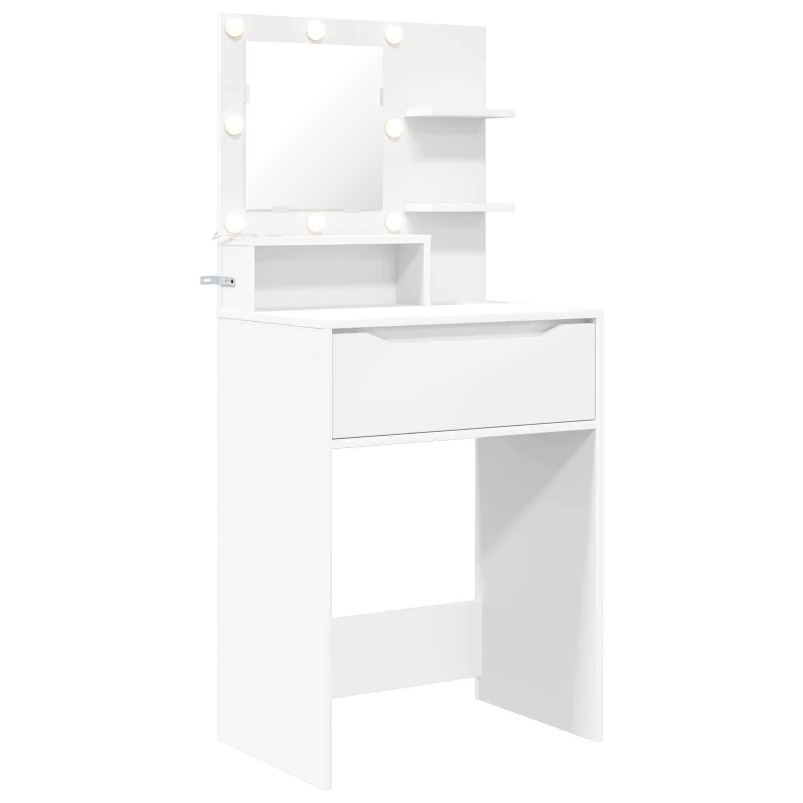 vidaXL Hálószobai Öltözködő Asztalok Fehér 60 x 395 x 135 cm