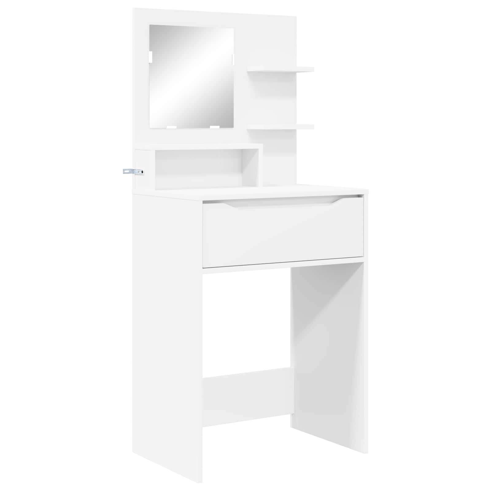 vidaXL Hálószobai Öltözködő Asztalok Fehér 60 x 395 x 135 cm