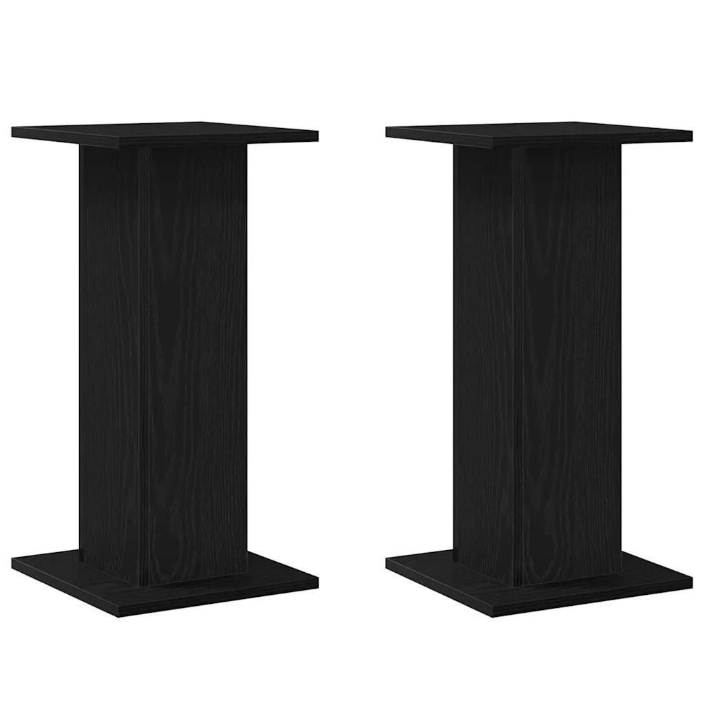 vidaXL Hangszóró állványok 2 db Fekete tölgy 30 x 30 x 60 cm