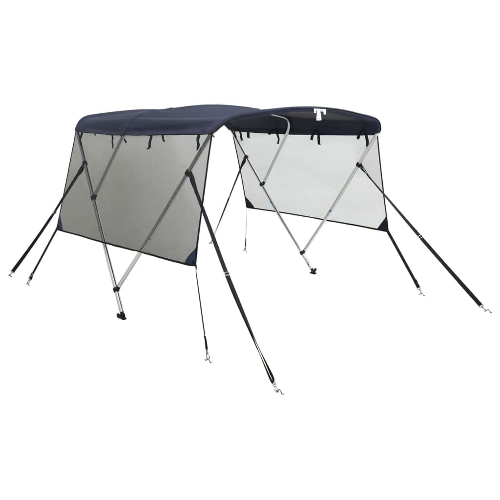vidaXL háromágú bimini tető hálós oldalfalakkal 183x(185-198)x137 cm