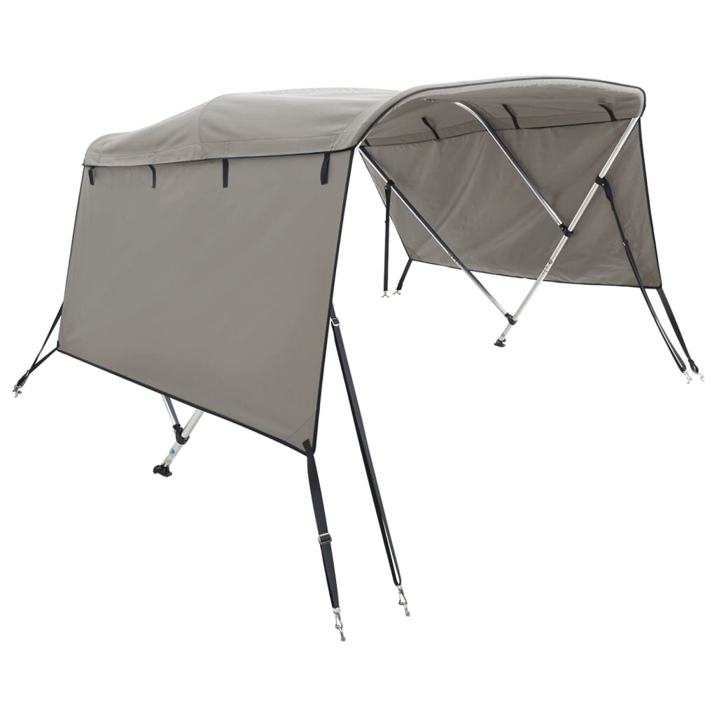 vidaXL háromágú bimini tető oldalfalakkal 183 x (185-198) x 137 cm