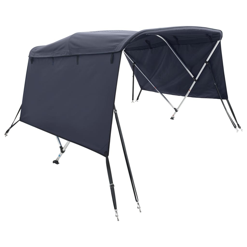vidaXL háromágú bimini tető oldalfalakkal 183 x (185-198) x 137 cm