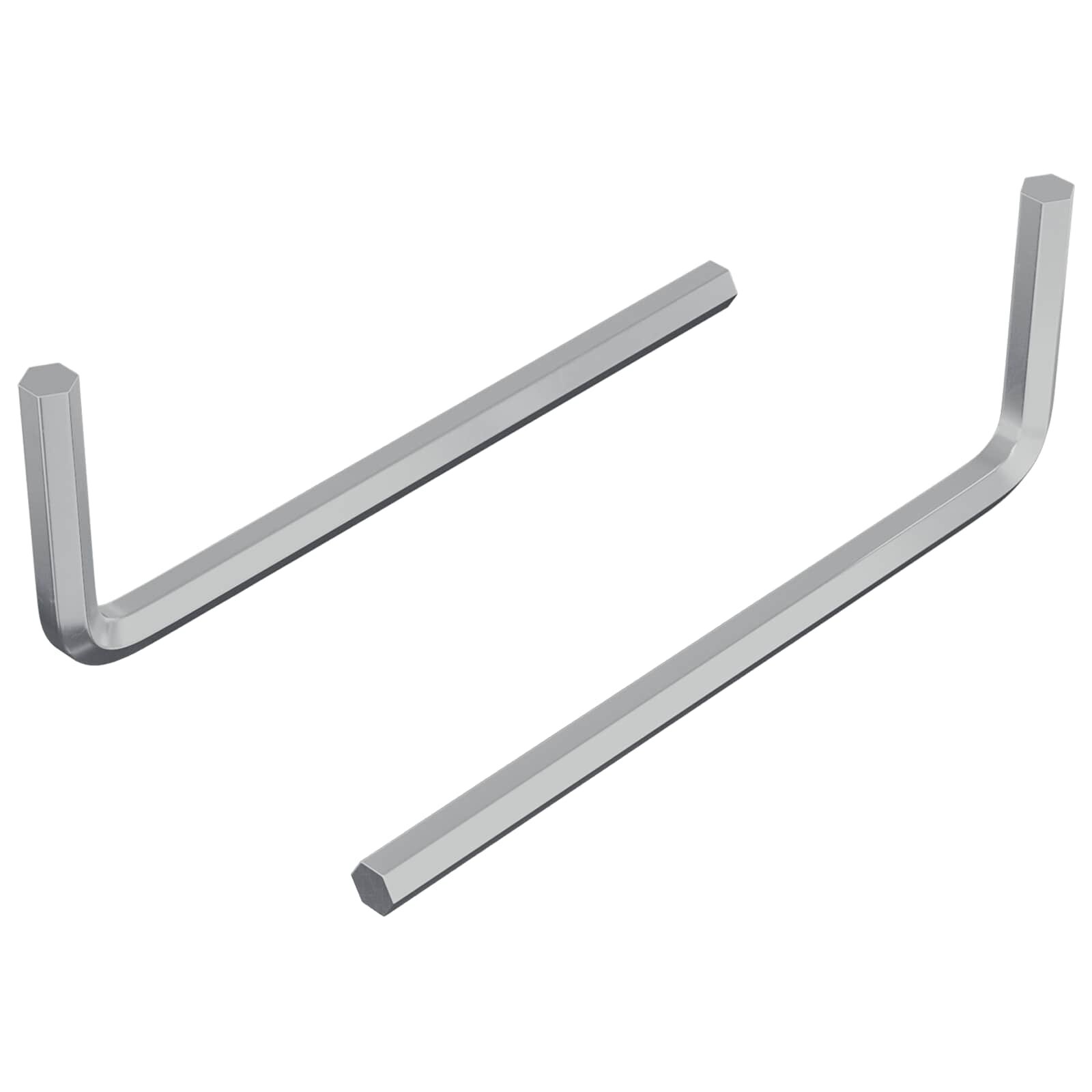 vidaXL Hatos Kulcs 2 db Ezüst 20 x 52 mm Acél